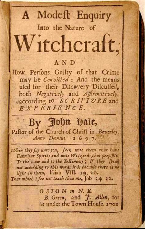 Salem witch trials letters